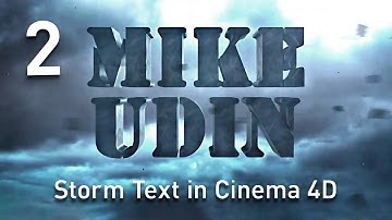 Cinema 4D Storm Text tutorial. Part 2