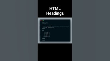 HTML Headings #shorts #html5
