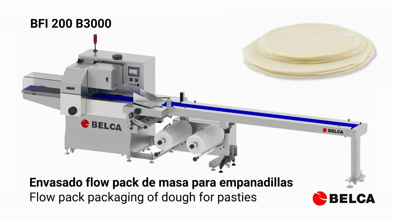 Envasado de obleas para empanadillas con BFI 200 B3000 - BELCA