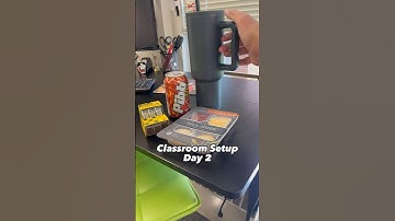 Classroom setup day 2! Full video on my channel 🤙🏼 #classroomsetup #asmr #backtoschool