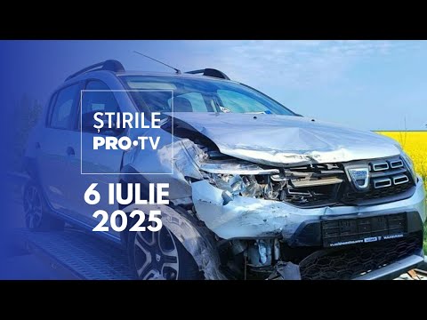 Știrile PRO TV - 6 Iulie 2025 | Carambol cu 6 mașini pe Autostrada Soarelui