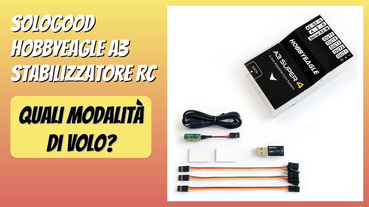 RECENSIONE (2025) : SoloGood HOBBYEAGLE A3 Stabilizzatore RC. DETTAGLI