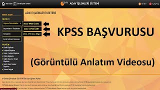 KPSS BAŞVURUSU NASIL YAPILIR? (GÖRÜNTÜLÜ ANLATIM) - KİMLER BAŞVURU YAPABİLİR?