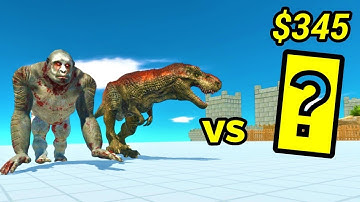 T-rex feat old goro vs random team same price ARBS Animal Revolt Battle Simulator
