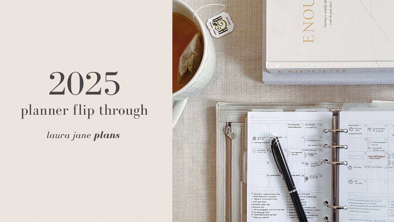 2025 Planner Setup &  Flip Through | Self-Made Inserts | Minimal & Functional Productivity