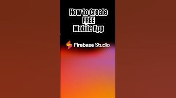 Create Your Own Mobile App for FREE Without Coding - Google Firebase Studio Day 52 100 Days BGSAI