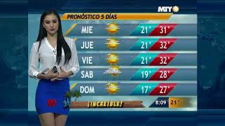 Naile Lopez In Hot Tight Blue Mini Skirt