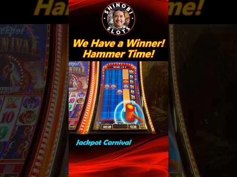 Jackpot Carnival Hammer Time BIG WIN Bonus! #shortfeed #shorts #shinobislots