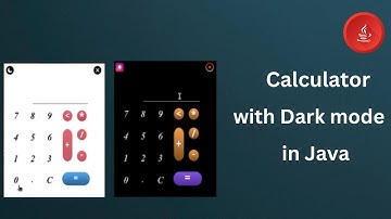 how to create calculator with dark mode in java | JAVA SWING project