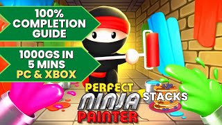 Perfect Ninja Painter - 100% Walkthrough Guide (1000GS in 5 Mins + Stack)