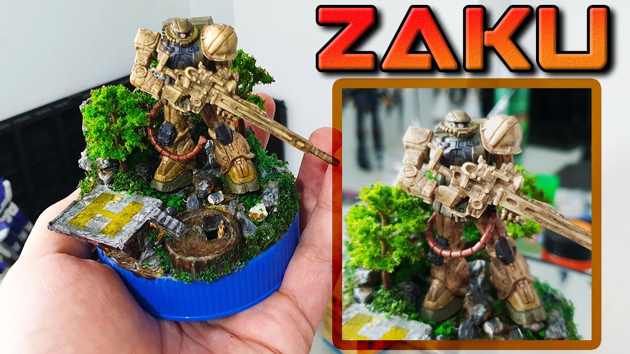 Mini Gundam Diorama - YouTube