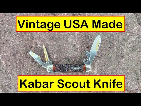 Vintage USA Made Kabar 1152 Scout Knife