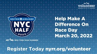 Why you should volunteer for the United Airlines NYC Half Marathon!