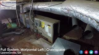 Horizontal Left | Furnace, Evap. Coil & Condenser Install