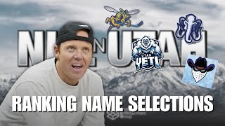 Ranking All 20 Utah NHL Team Name Candidates | Yeti | Outlaws | Mammoth | Swarm | Freeze | Hive