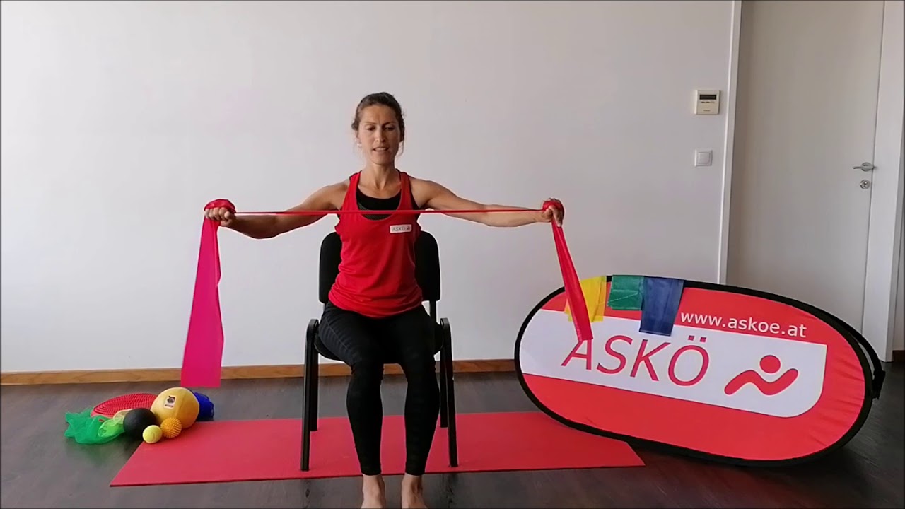 ASKÖ Tirol Home Fit: Sitzgymnastik mit Theraband