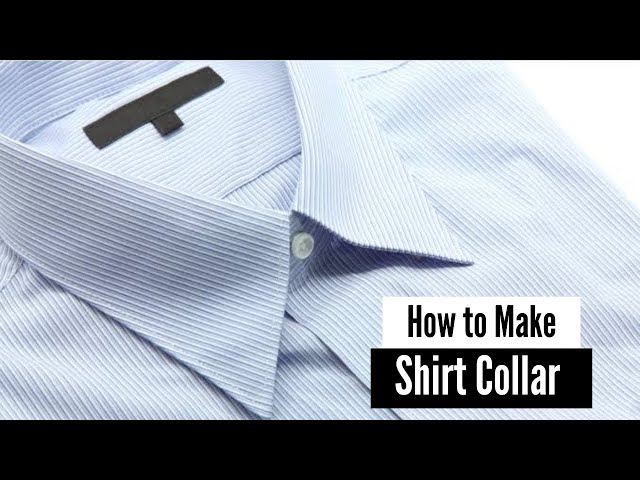 how to make a dress shirt collar smaller How to cut and sew a shirt collar/perfect collar tutorial