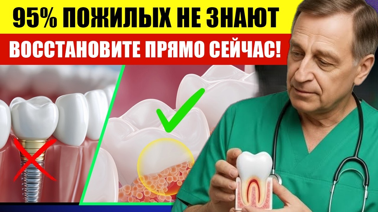 Отрастите Свои Зубы! Конец Стоматологическим Имплантам — ВРАЧ ОБЪЯСНЯЕТ