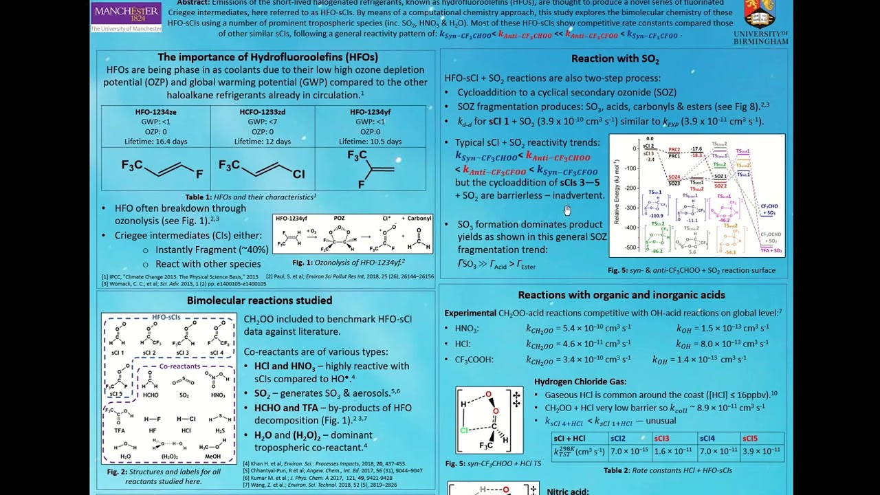 HFO-derived Criegee Intermediates by Dr Nathan Watson - Lightning Presentation - IGAC 2022