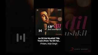 Ae Dil Hai Mushkil Title Track (From 
