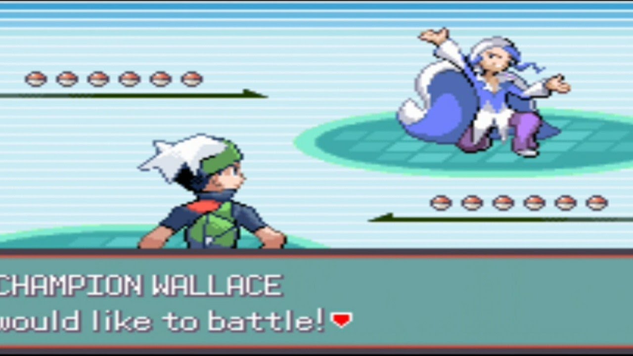 Pokemon Emerald - Champion Battle: Wallace - YouTube