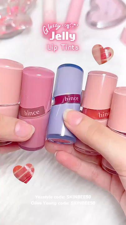 Hince raw glow gel tint 🩷 #kbeauty #koreanmakeup #shortsvideo #yesstyle #liptint #asmr #lipgloss