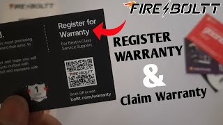 Fire-Boltt Smartwatch Warranty Register | Fire Boltt Smartwatch Warranty Claim