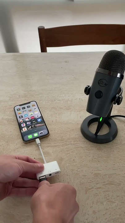 Record audio with a USB mic on your iPhone and an OTG cable #shorts #dylankyang #amazonfinds