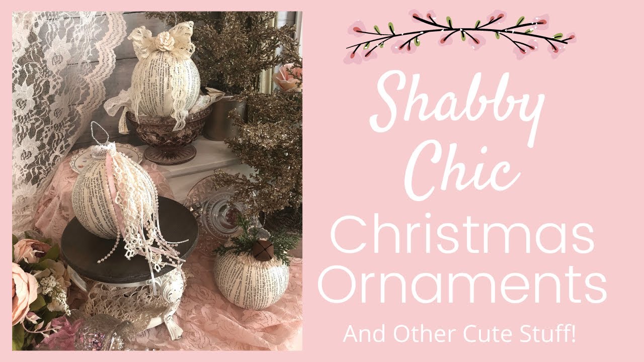 Shabby Chic Christmas Ornaments | 1970’s Footstool Update | Stamped Bags | Fall Fabric Coasters