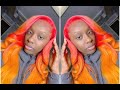 How To Melt Lace On Dark Skin | Red Fire Frontal🔥✨