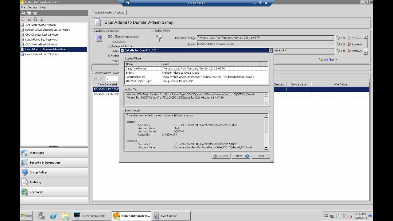 scriptlogic ScriptLogic - Auditing Active Directory with Active Administrator ... scriptlogic ScriptLogic - Auditing Active Directory with Active Administrator ...