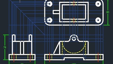 Autocad first angle orthographic projection