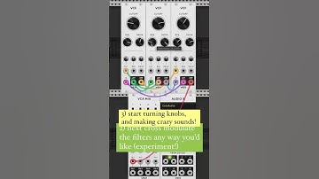 3 steps to create a crazy, chaotic feedback patch using just 3 filters! 👀⁠