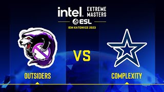 Outsiders vs Complexity | Map 2 Overpass | IEM Katowice 2023