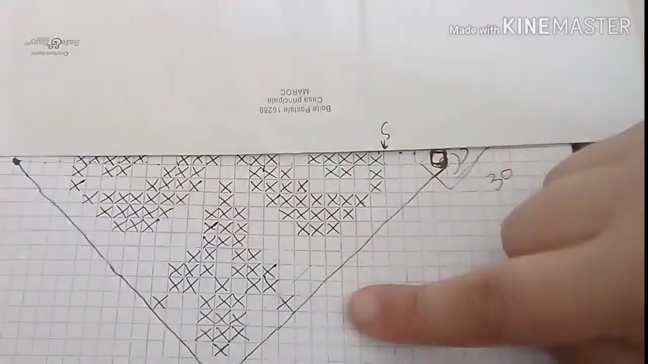 اجي تتعلمي كيفاش تطرزي بوان دو كروا فوق الراندة مع بعض الاسرار broderie au point de croix sur randa