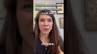 What does informed consent for doxepin look like?