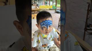 Find joy in painting and create your own unique color #cute #facepainting #kids #babyartist #makeup