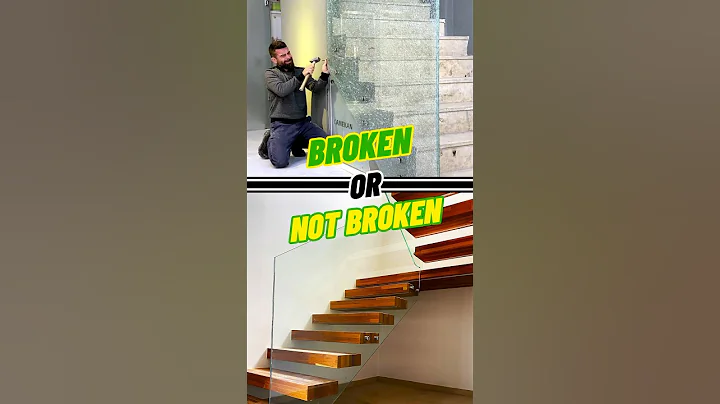 Broken vs. Not-broken Tempered Glass Staircase: Vote for Your Favorite! #shorts