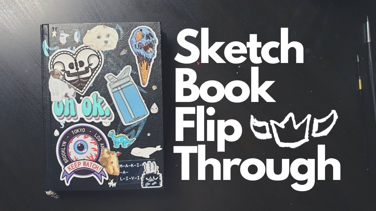 2019 Sketchbook | Flipping through my art journal - YouTube