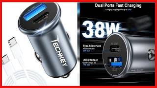 Compact Dual Port USB Car Charger with Fast Charging for All Devices