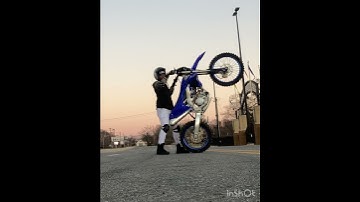 DIRT BIKE STOPS IN MID AIR COASTER WHEELIE 2024 YZ 450F !!!! 🛑 🪄🔥