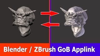 ZBrush & Blender : GoZ Applink GoB