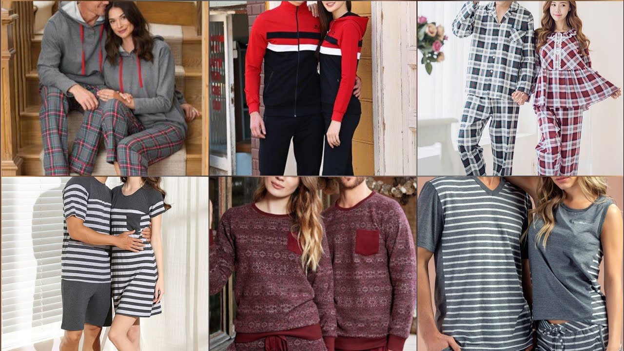 Loving Couple night wearing same dress kit/shirt pajamas designs YouTube