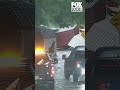Sheds piled up by Texas flooding