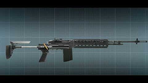 MK 14 EBR (Enhanced Battle Rifle) animated simulation firing.