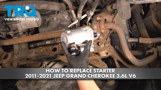 Where Is the Starter on a 2011 Jeep Grand Cherokee?