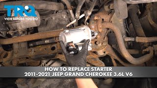 How to Replace Starter 2011-2021 Jeep Grand Cherokee 3.6L V6