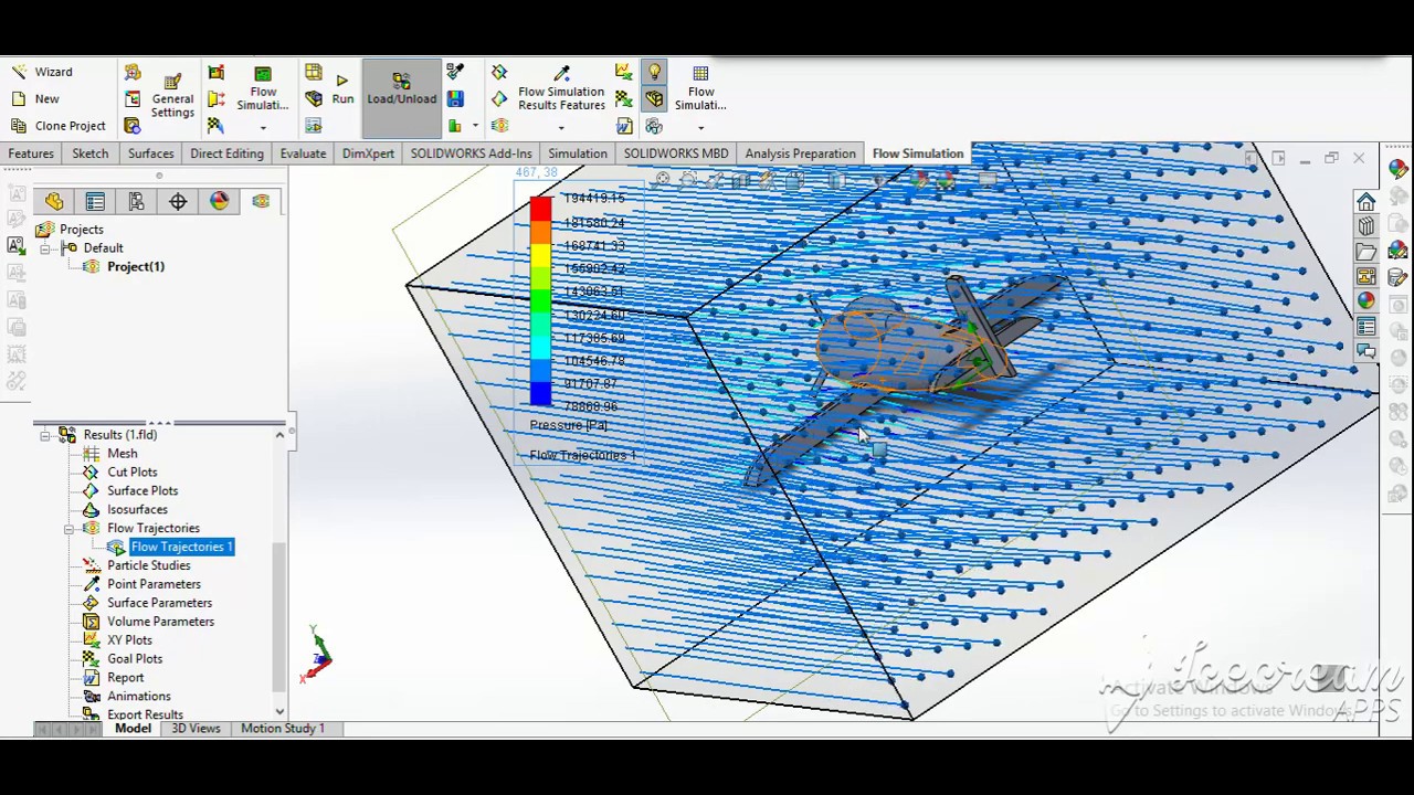 Зафиксированный шарнир solidworks simulation