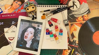 Sktchy Live with Karl Staub - Mic Davie in Gouache