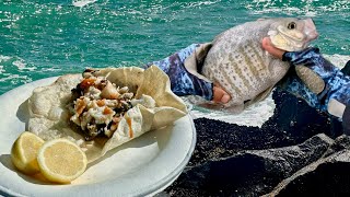 SIMPLE CATCH AND COOK | SURF PERCH | CARLSBAD CALIFORNIA FISHING